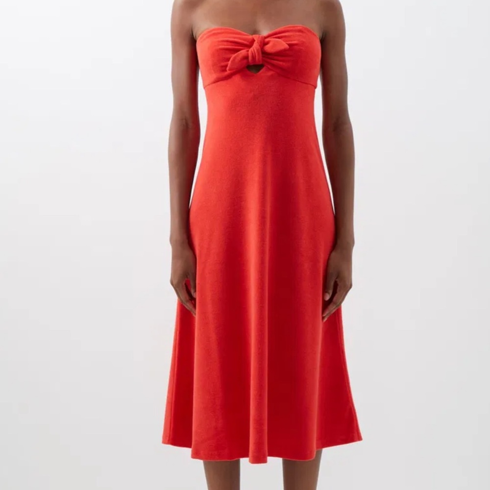 Zimmermann Red Strapless Dress